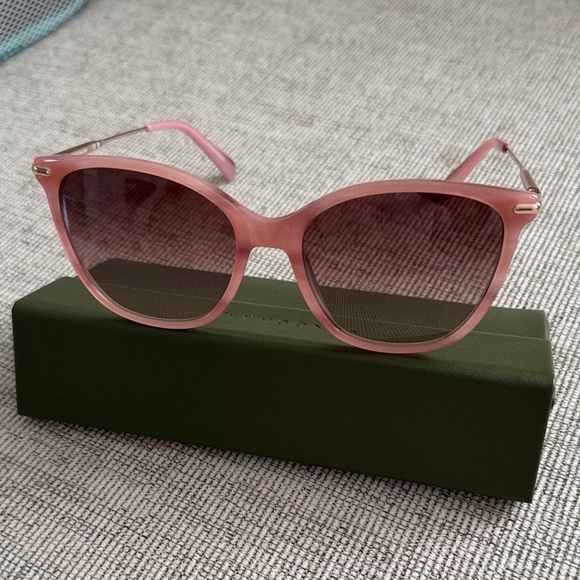 ? Longchamp Blush Sunglasses pink gold 54mm cat glasses main image 6